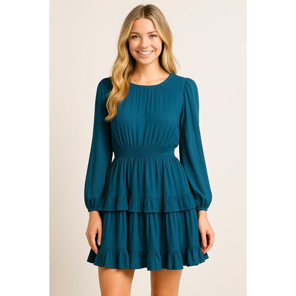 Teal Blue Socialite Dress - Size XL - Picture 1 of 10